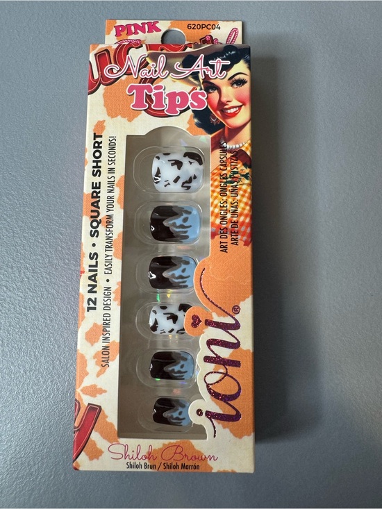 IONI Other - Nail Art Tips by ioni Square Short Press-On Nails cowboys style 12pcs western